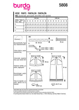 Burda Boss N ° 5808: pantalones