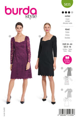 Patron Burda n°5835 : Robe