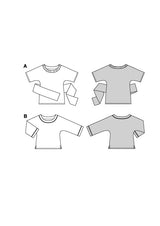 Patron Burda n°5843 : T-shirt