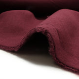 Tissu sweat minkee épais bordeaux