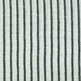 Étamine de polyester fines rayures fond noir