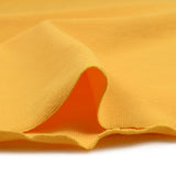 Yellow tubular ribbed cuffs per meter
