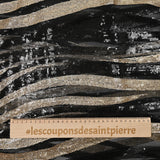 Tulle Sequin Flame Gold and Black