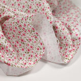 White background country print cotton