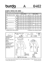 Burda boss n ° 6462: female clasical coat