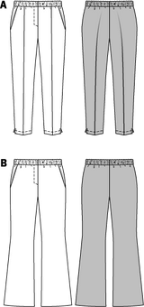 Patrón N ° 6859: pantalones elásticos en la cintura
