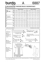 Patron N ° 6887: disfraz histórico