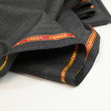 100% wool Super 150’s anthracite gray tailoring fabric