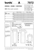 Patrón N ° 7972: Vestido