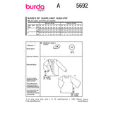 Burda Boss N ° 5692: Blusa y alto