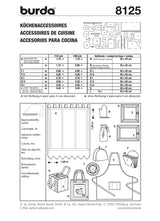 Patrón N ° 8125: Accesorios de cocina