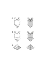 Burda kids pattern n°9193: Girls' swimsuit