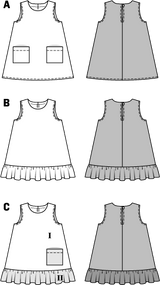Patrón N ° 9420: Vestido de cubierta
