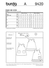 Patrón N ° 9420: Vestido de cubierta