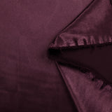 Satin de polyester fin aubergine