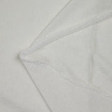 Maille polyester flammée blanche