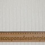 Mousseline crinkle plumetis rayée lurex fond blanc