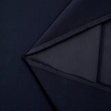 Crêpe de polyester bleu marine