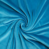 Jersey de velours tout doux bleu turquoise