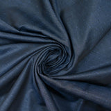 Popeline polycoton jacquard Benjamin losange fond bleu