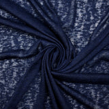 Maille flammée fine bleu marine