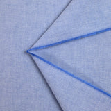 Washed blue dyed woven cotton