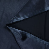 Satin de polyester bleu nuit