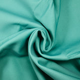 Sergé soie et polyester épais vert turquoise