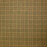 Mezcla lana franela cuadros amarillos y verdes fondo beige