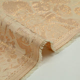 Brocart lamé rose orchidée fond blush