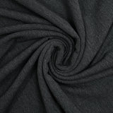 Laine mélangée fine chevrons gris anthracite