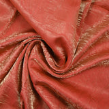 Polyester froissé Romane corail doré