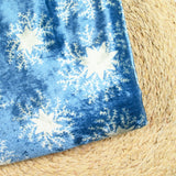 Velvet de seda y viscosa estampado de fondo de azul nieve eterna