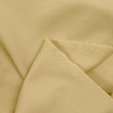 Jersey de algodón interlock de doble cara beige