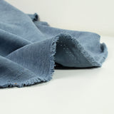 Baltic blue cupro effect polyester