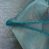 Lamé de polyamide et acétate holographique bleu