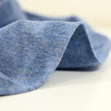 Jersey de coton bleu chiné