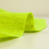Jersey de coton jaune fluo chiné