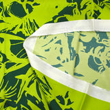 Viscose twill printed ombre floral lime green and forest