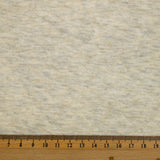 Jersey de coton matelassé écru chiné