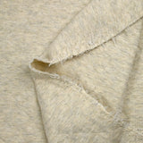 Jersey de coton matelassé écru chiné