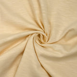 Jersey de coton flammé écru