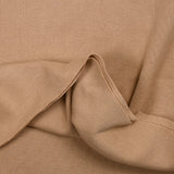 Jersey bord-côte tubulaire lourd beige