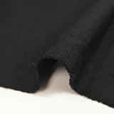 Jersey de polyester fin envers nid d'abeille noir