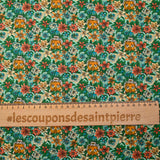 Coton liberty ® Scotty’s Tiger orange au mètre
