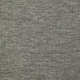Jersey de laine côtelé bord-côte gris chiné