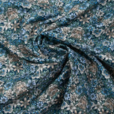 Coton liberty ® Scotty’s Tiger bleu au mètre