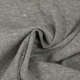 Jersey de laine côtelé bord-côte gris chiné