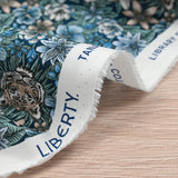 Coton liberty ® Scotty’s Tiger bleu au mètre