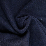 Navy double-faced ecru wool blend